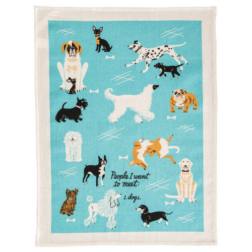 Dish Towel - People to Meet Dog