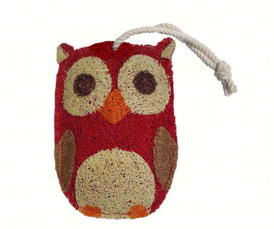 Red Owl Loofah Scrubber