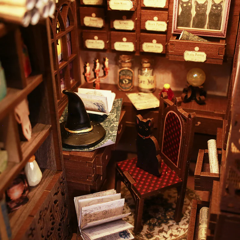 DIY Miniature Book Nook Kit: Magic Pharmacist