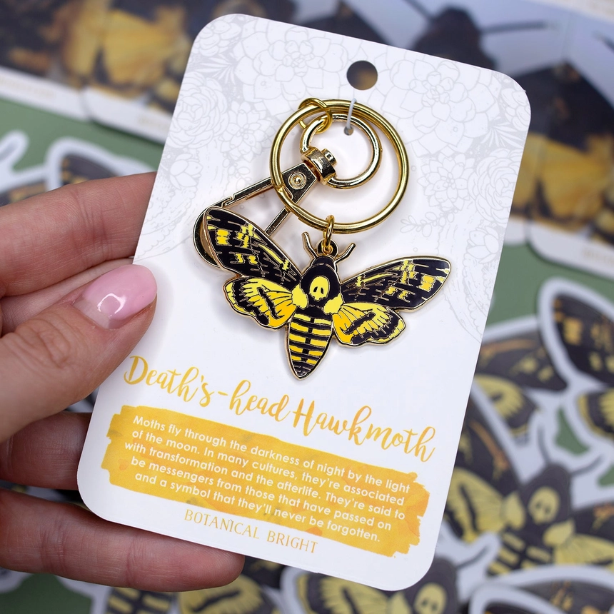 Deaths Head's Hawkmoth Keychain