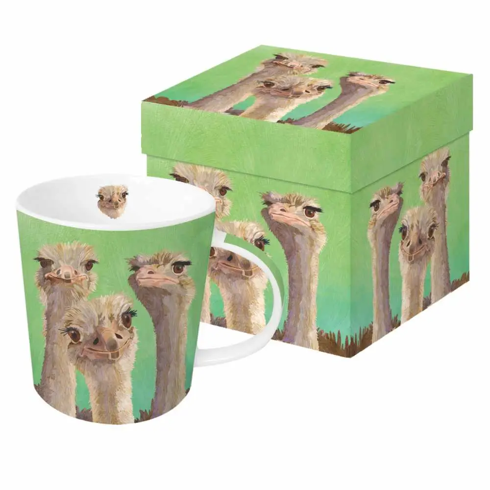 Mug in Box Ostrich Amigos