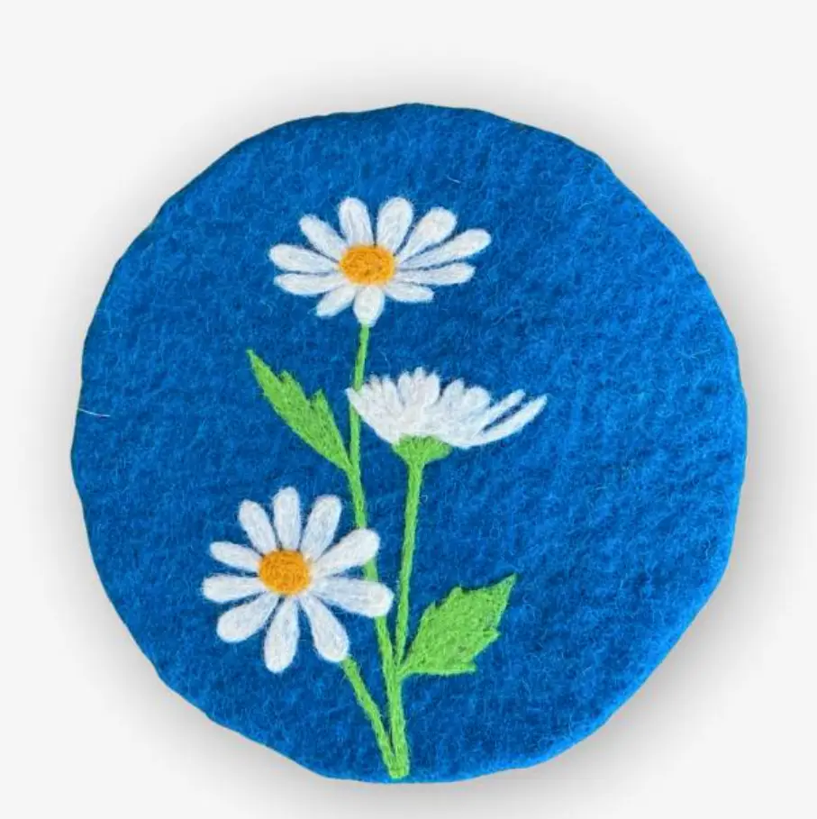 Daisy Felted Trivet
