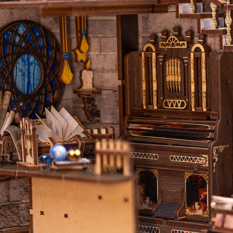 DIY Miniature Book Nook Kit: Nebula Common Room