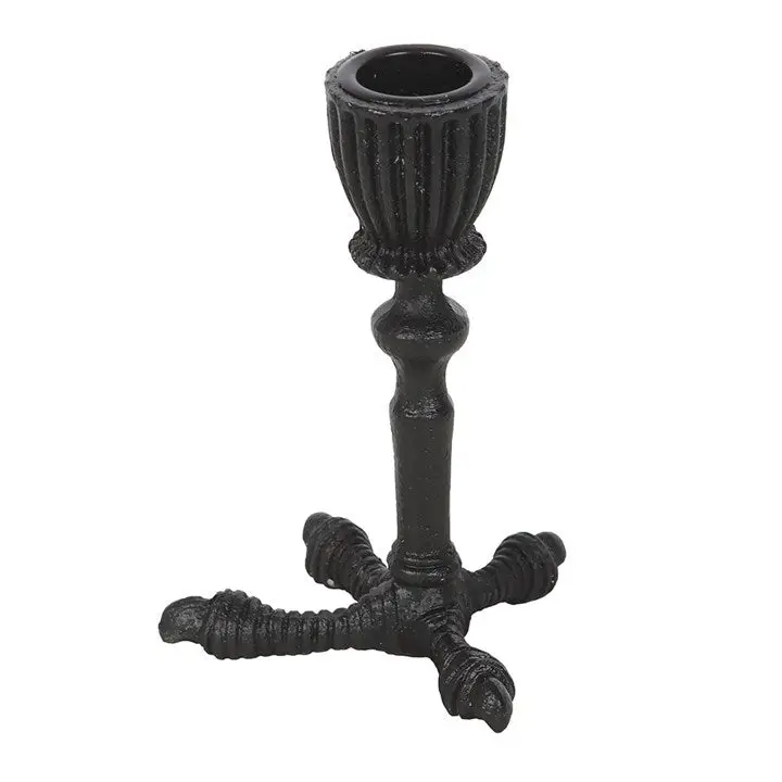 Raven Claw Gothic Taper Candle Holder