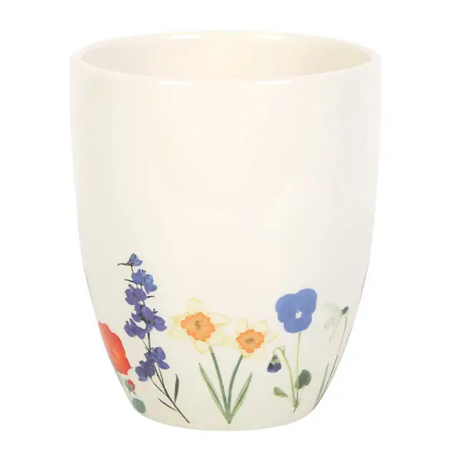 Wildflower Floral Ceramic Pot