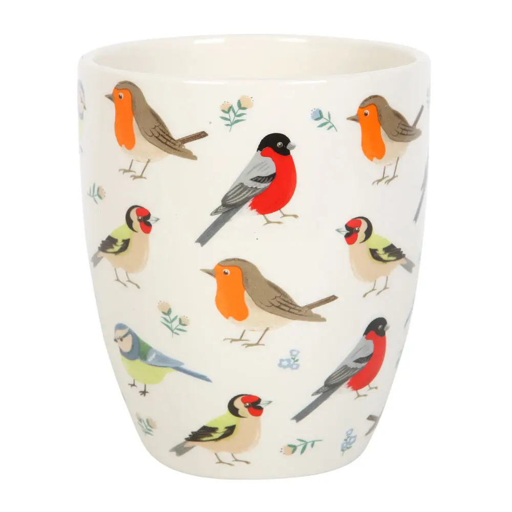 British Garden Birds Ceramic Pot
