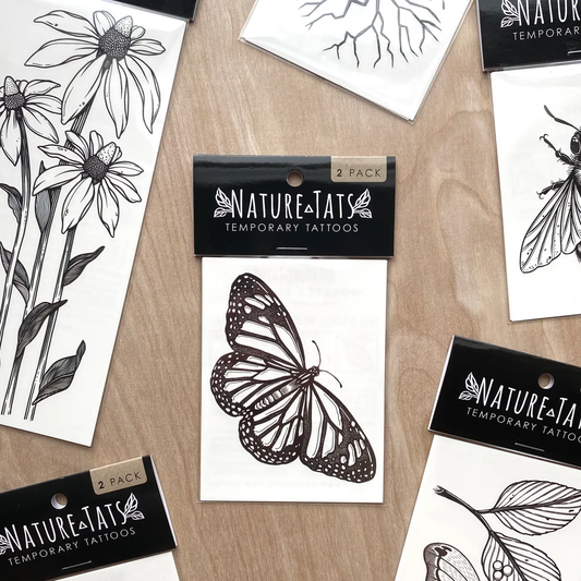 Monarch Butterfly Temp Tattoo