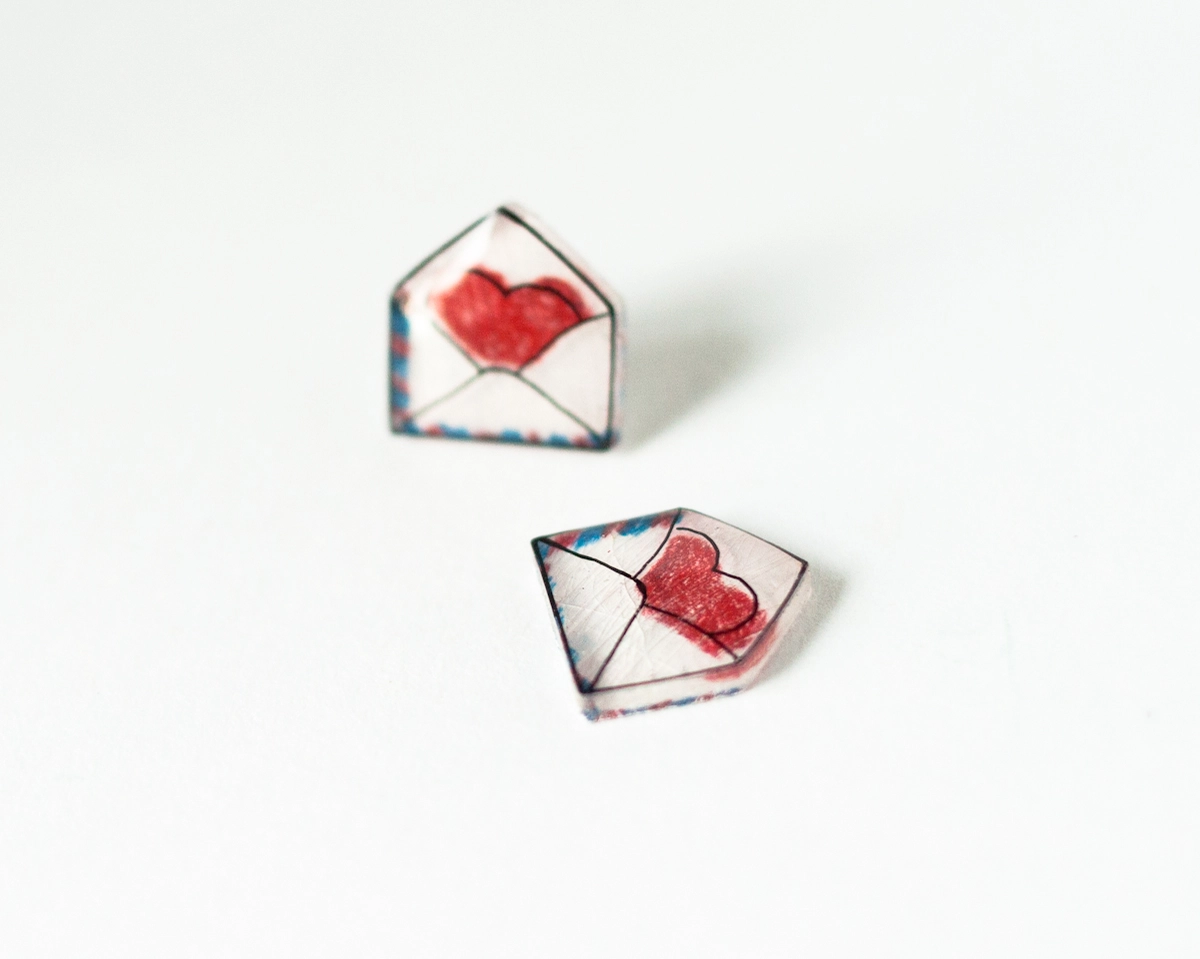 Love Letter Airmail Earrings