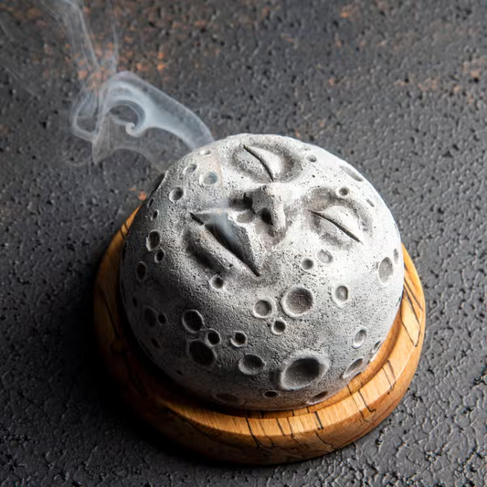 Moon Face Backflow Incense Burner