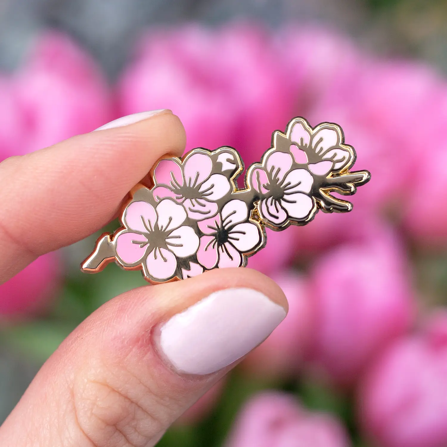 Cherry Blossom Enemal Pin