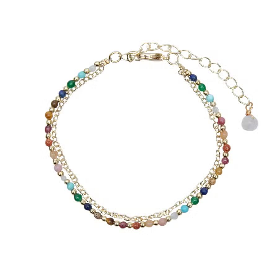 Master Healer Bracelet 2mm-Layered Gold