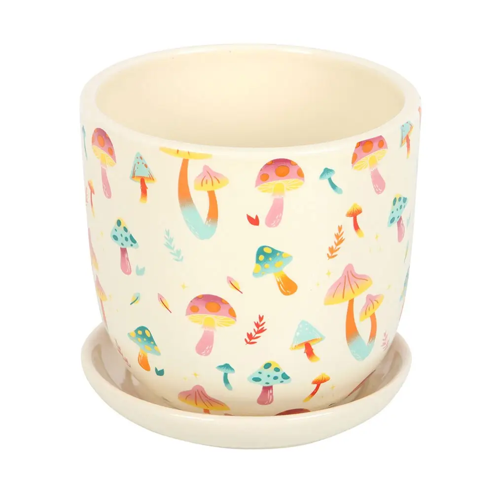 Funky Fungi Mushroom Ceramic Pot