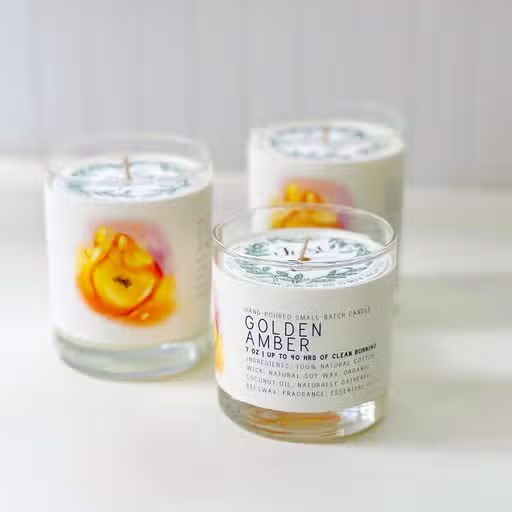 Golden Amber Candle