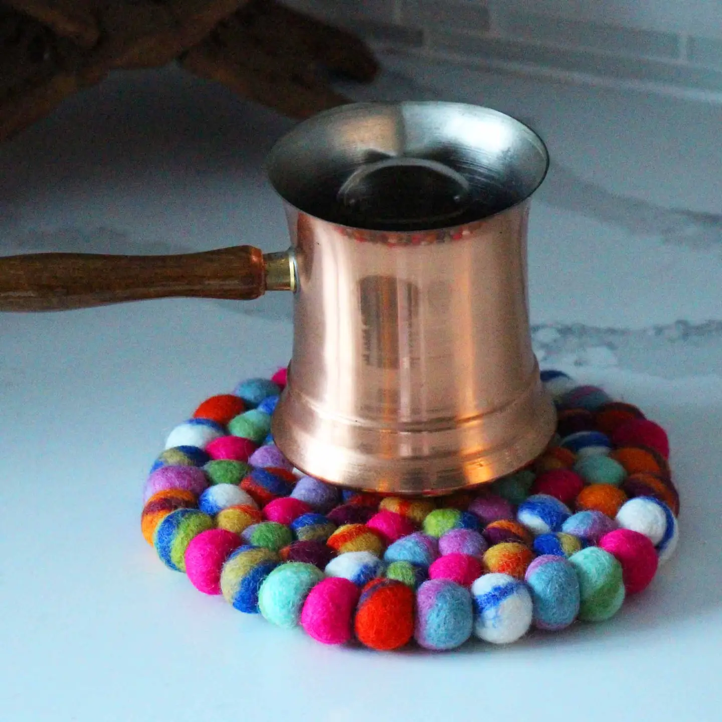 Rainbow Felt Trivet