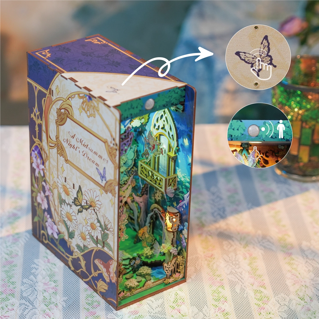 DIY Miniature Book Nook Kit: A Midsummer Night's Dream