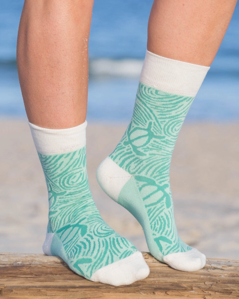 Socks That Save Our Planet - Sea Turtle