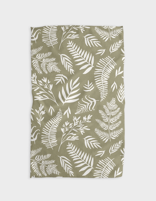 Geometry Tea Towel: Olive