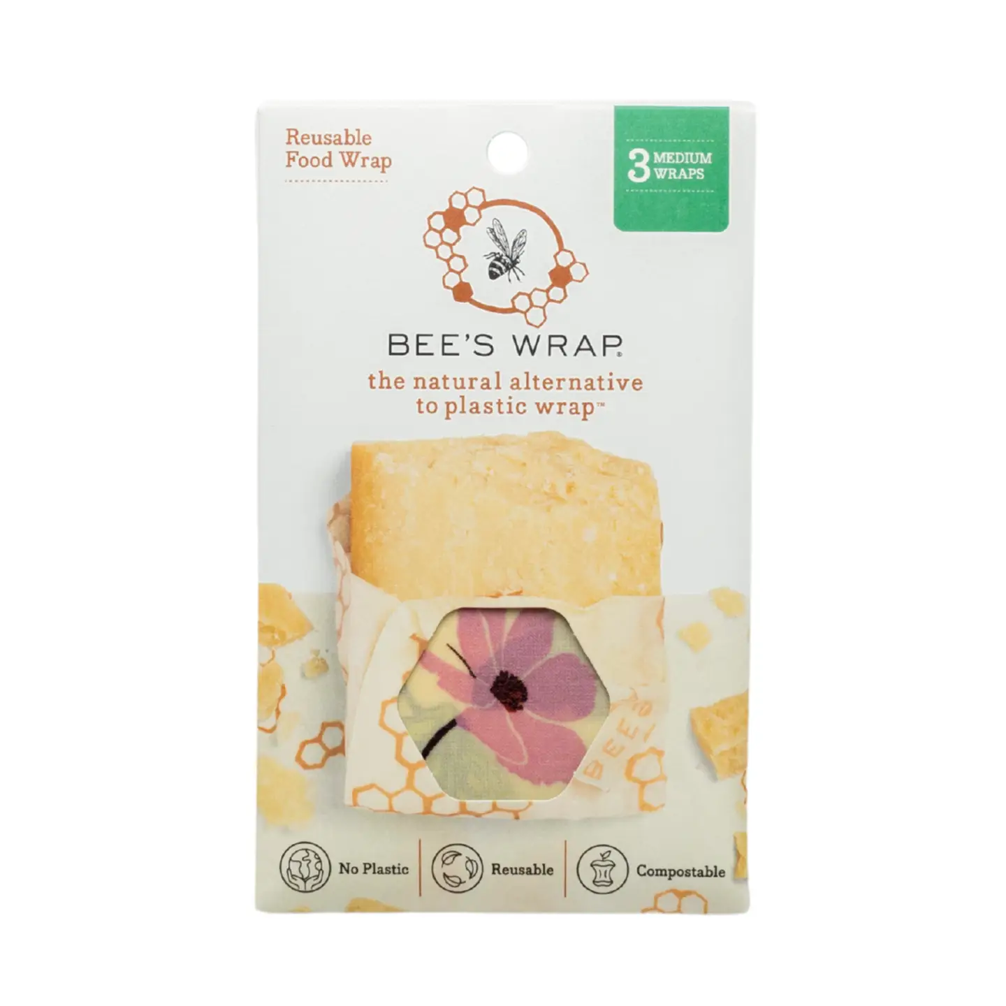 Vegan Wax Wraps Medium 3pk