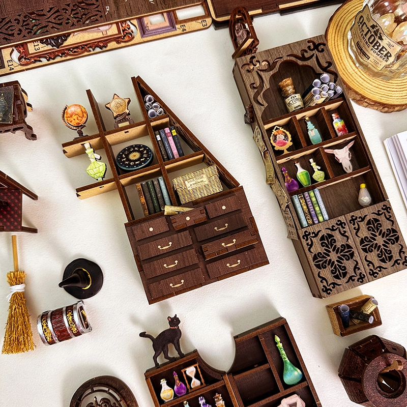 DIY Miniature Book Nook Kit: Magic Pharmacist