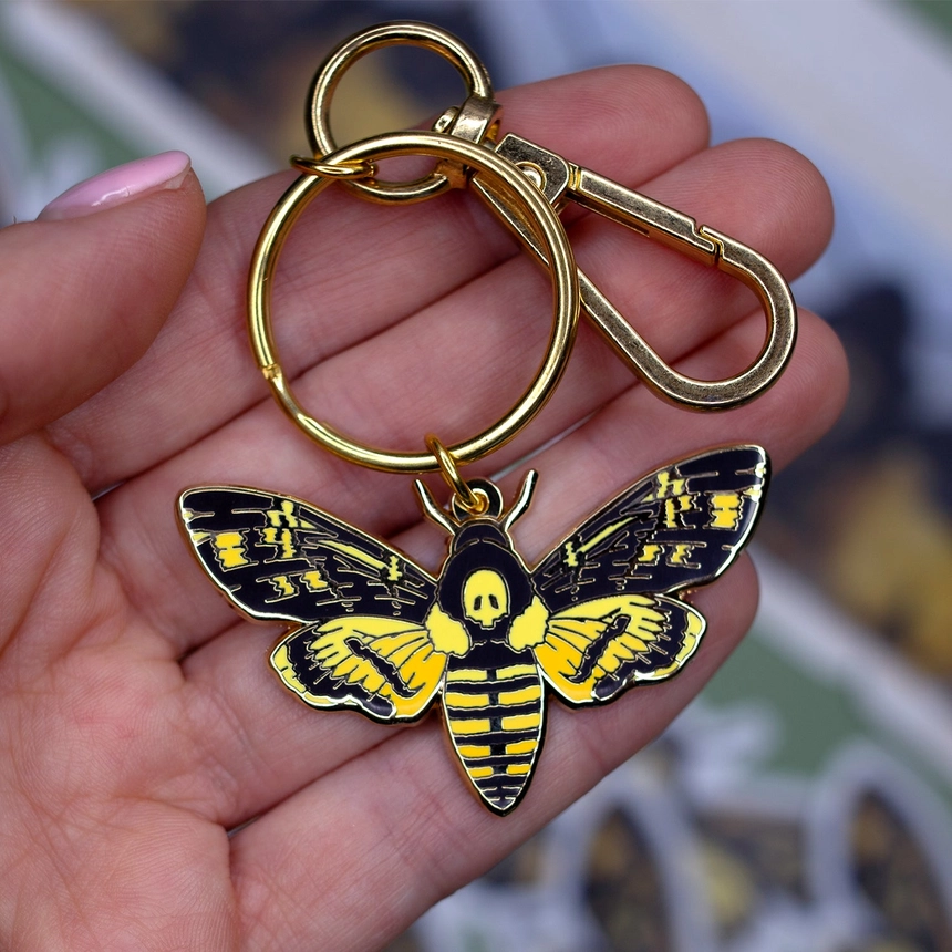 Deaths Head's Hawkmoth Keychain