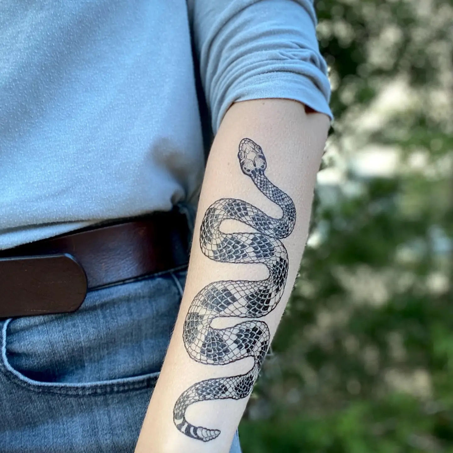 Rattlesnake Temporary Tattoo