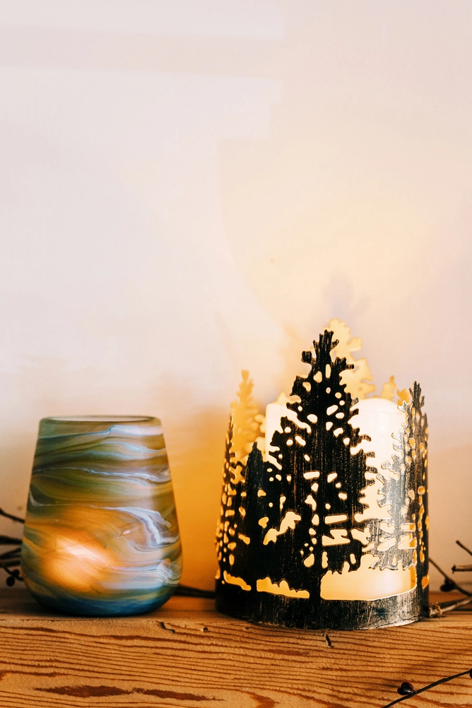 Forest Shimmer Candleholder Medium
