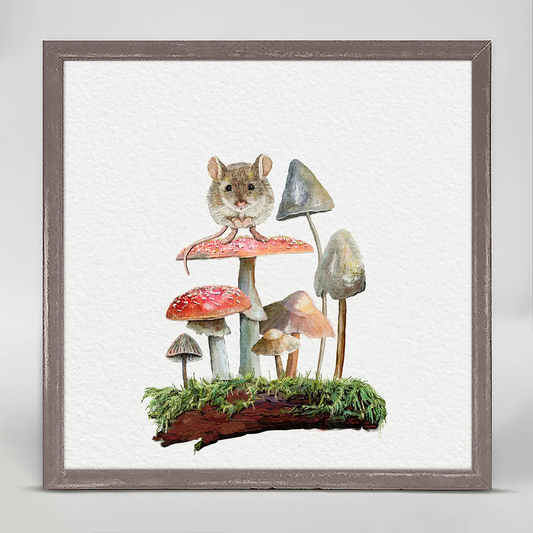 Forest Magic - Mouse Mushroom Garden Mini Canvas