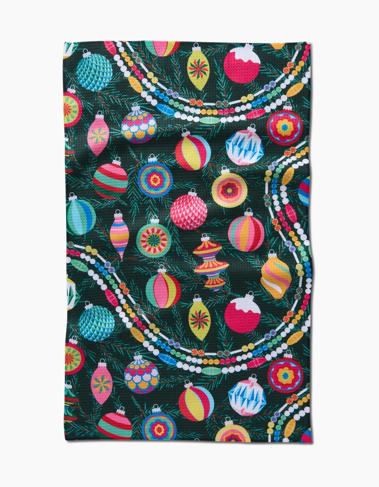 Geometry Tea Towel: Shiny Ornaments