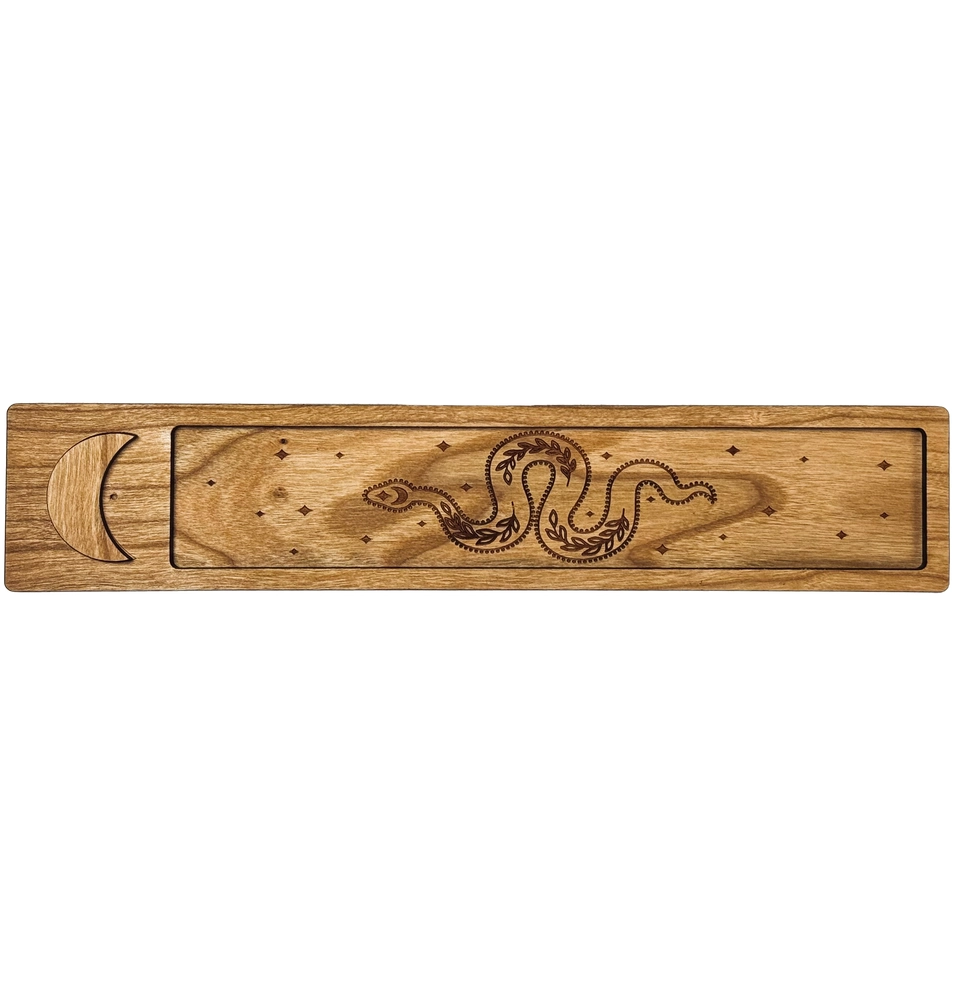 Snake Cherry Wood Incense Burner
