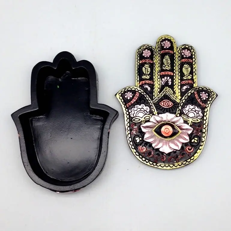 Black/Gold Hamsa Hand Box