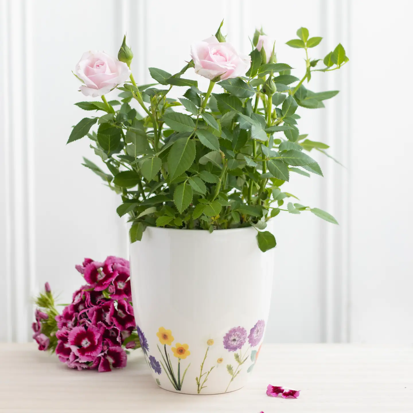 Wildflower Floral Ceramic Pot