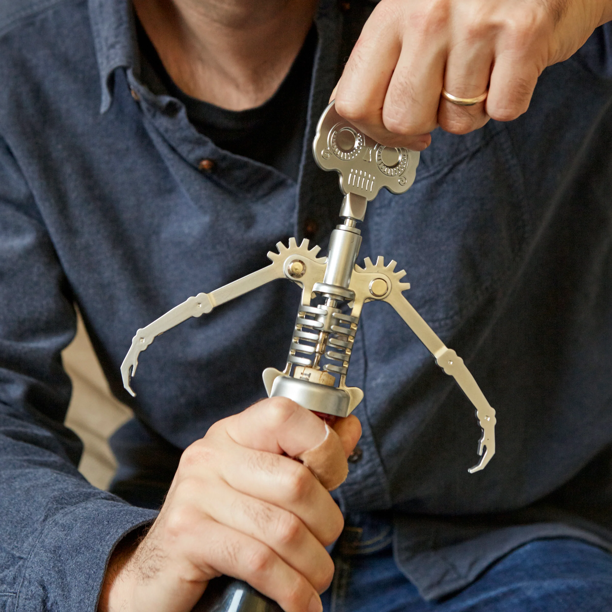 Skull Corkscrew Day of the Dead