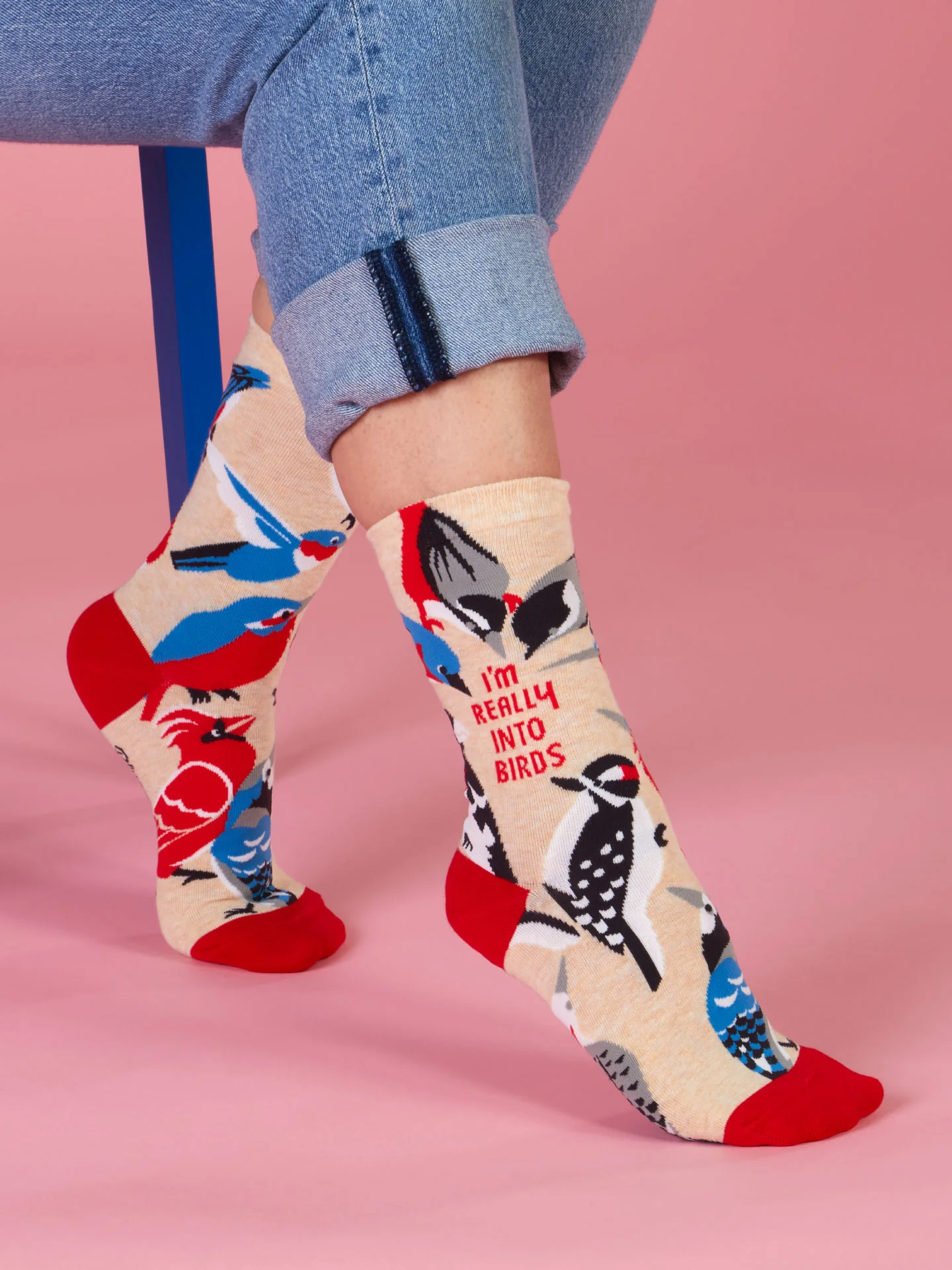 Really Into Birds Crew Socks