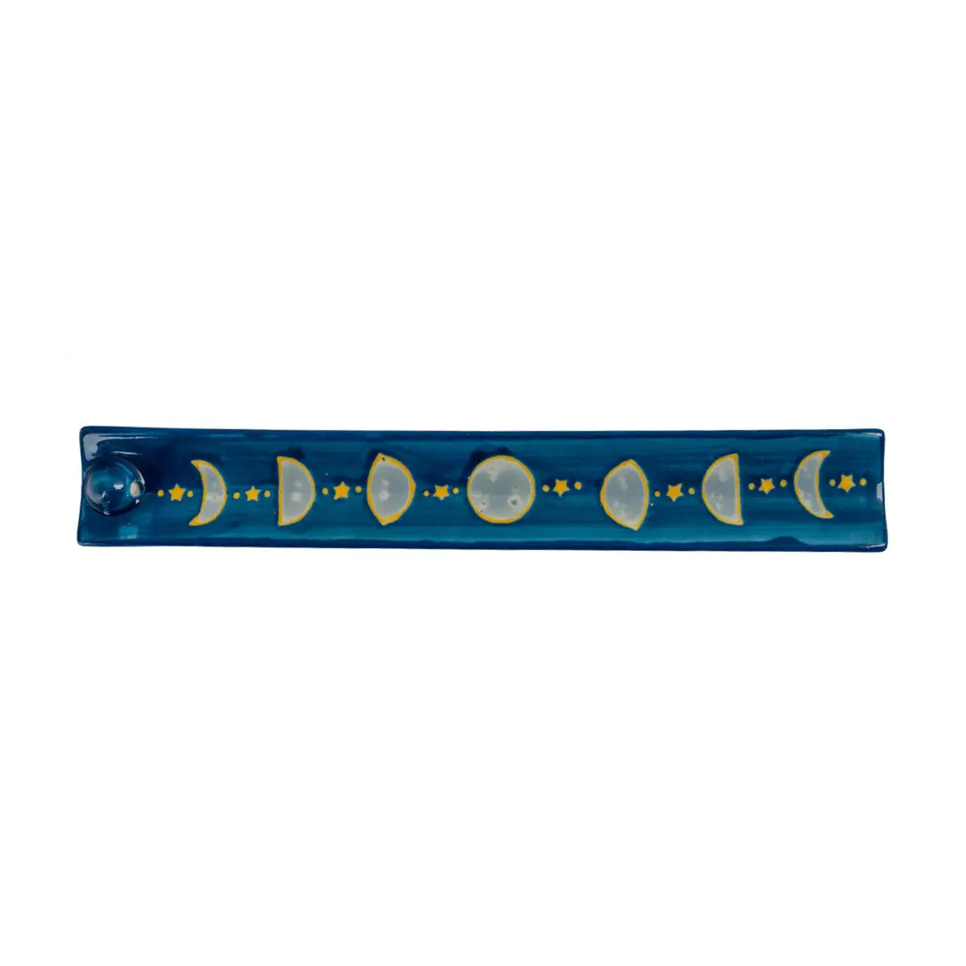 Ceramic Moon Phase Incense Burner