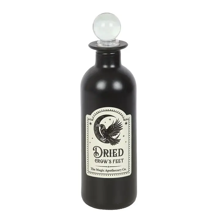 Dried Crow's Fet Decorative Potion Bottle
