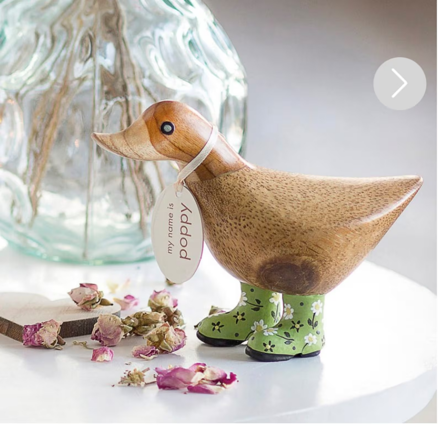 Floral Boot Ducky
