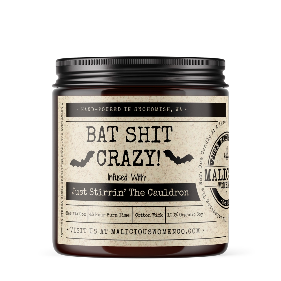 Bat Shit Crazy Candle