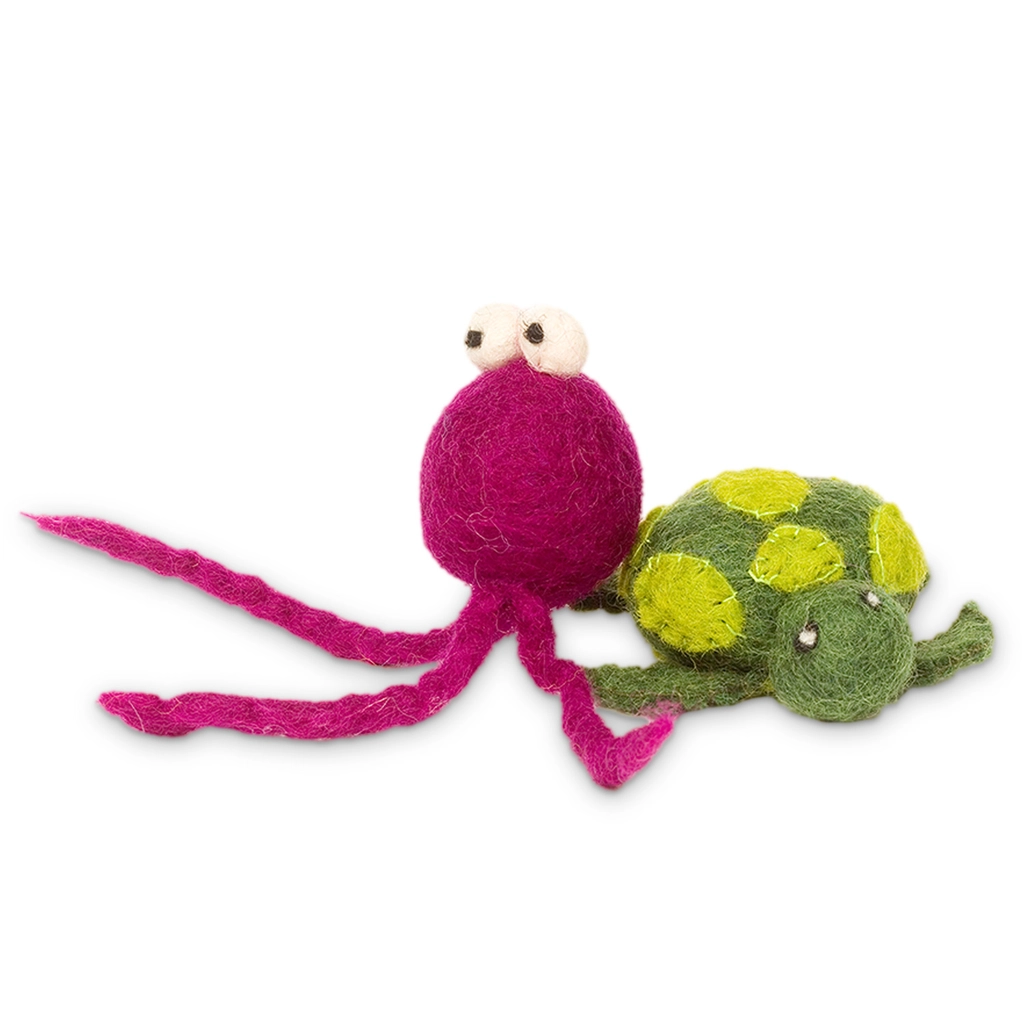 Wool Cat Toys Turtle Jellyfish
