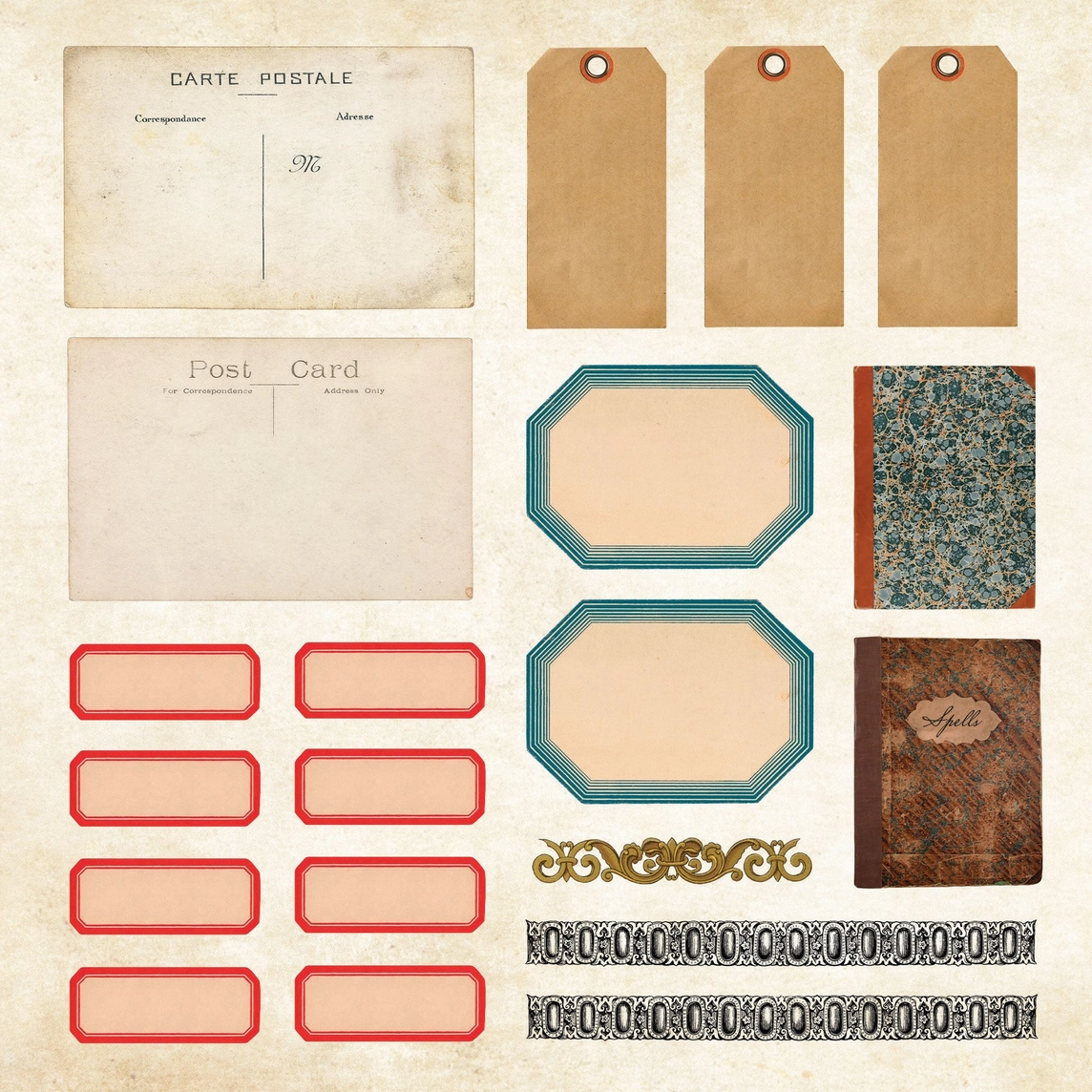 Mystical Ephemera! Vintage Sticker Book