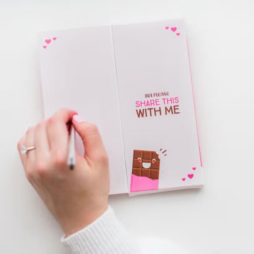 Love You More Chocolate Bar Card
