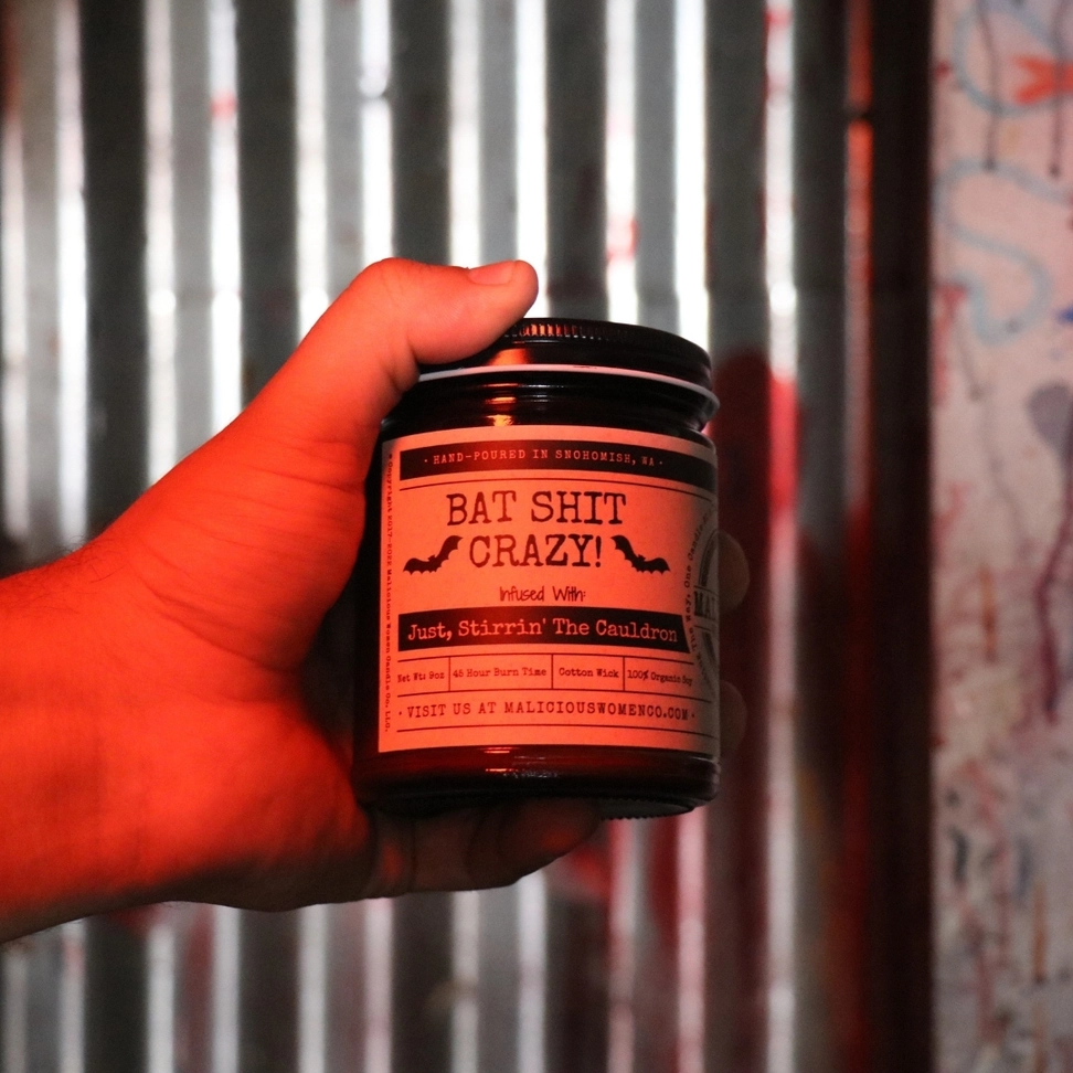 Bat Shit Crazy Candle
