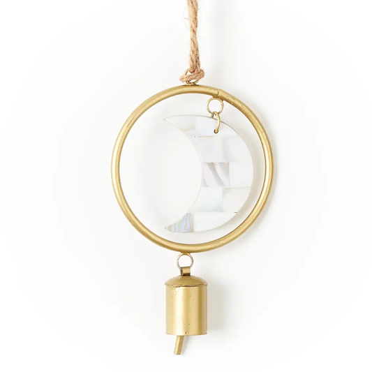 Chayana Small Moon Mother of Pearl Wind Chime