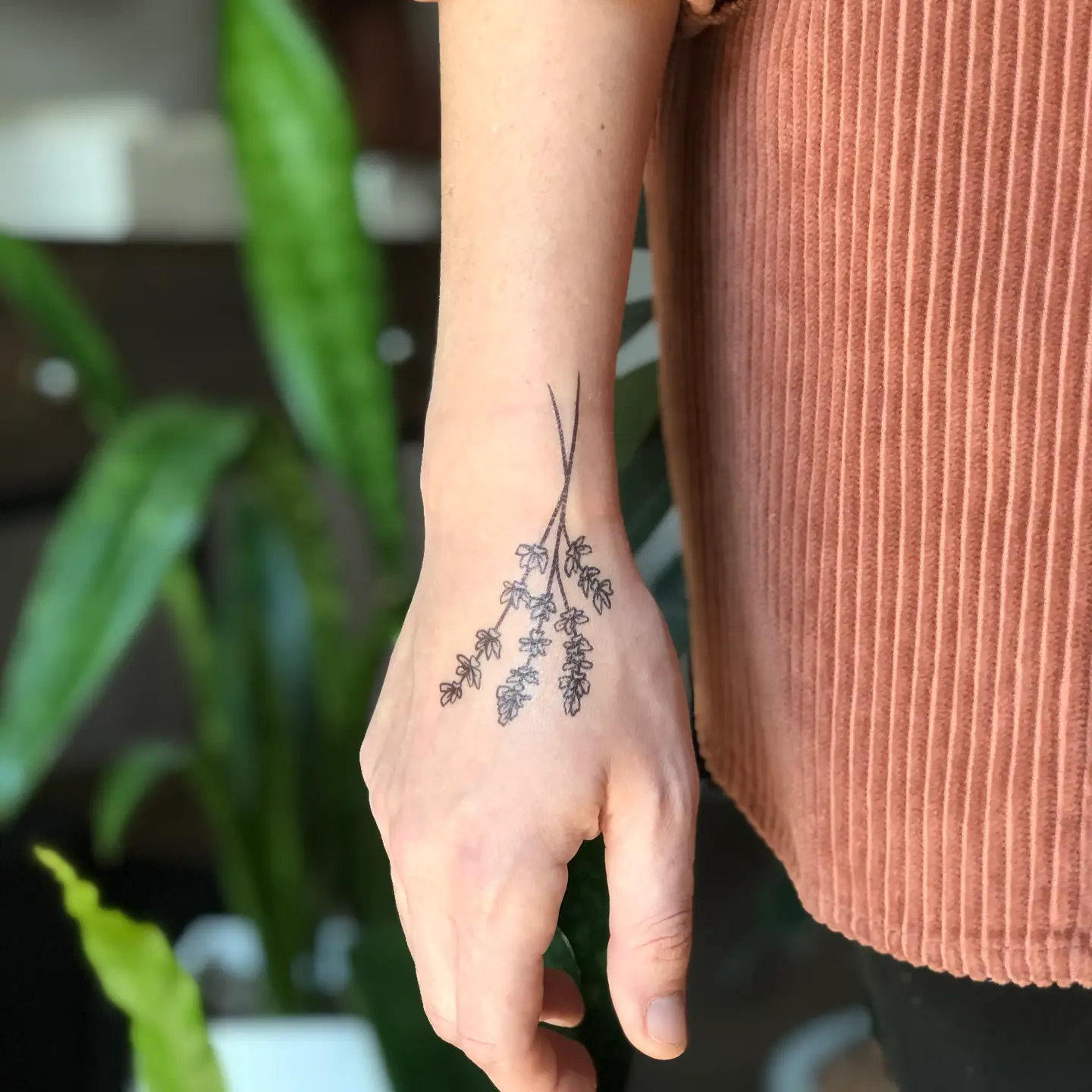 Lavender Twigs Temporary Tattoo