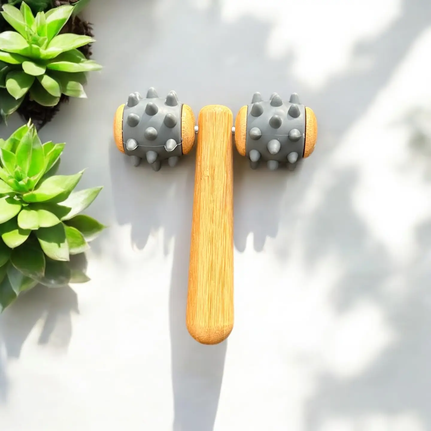 Bamboo Body Rolling Massager Tool