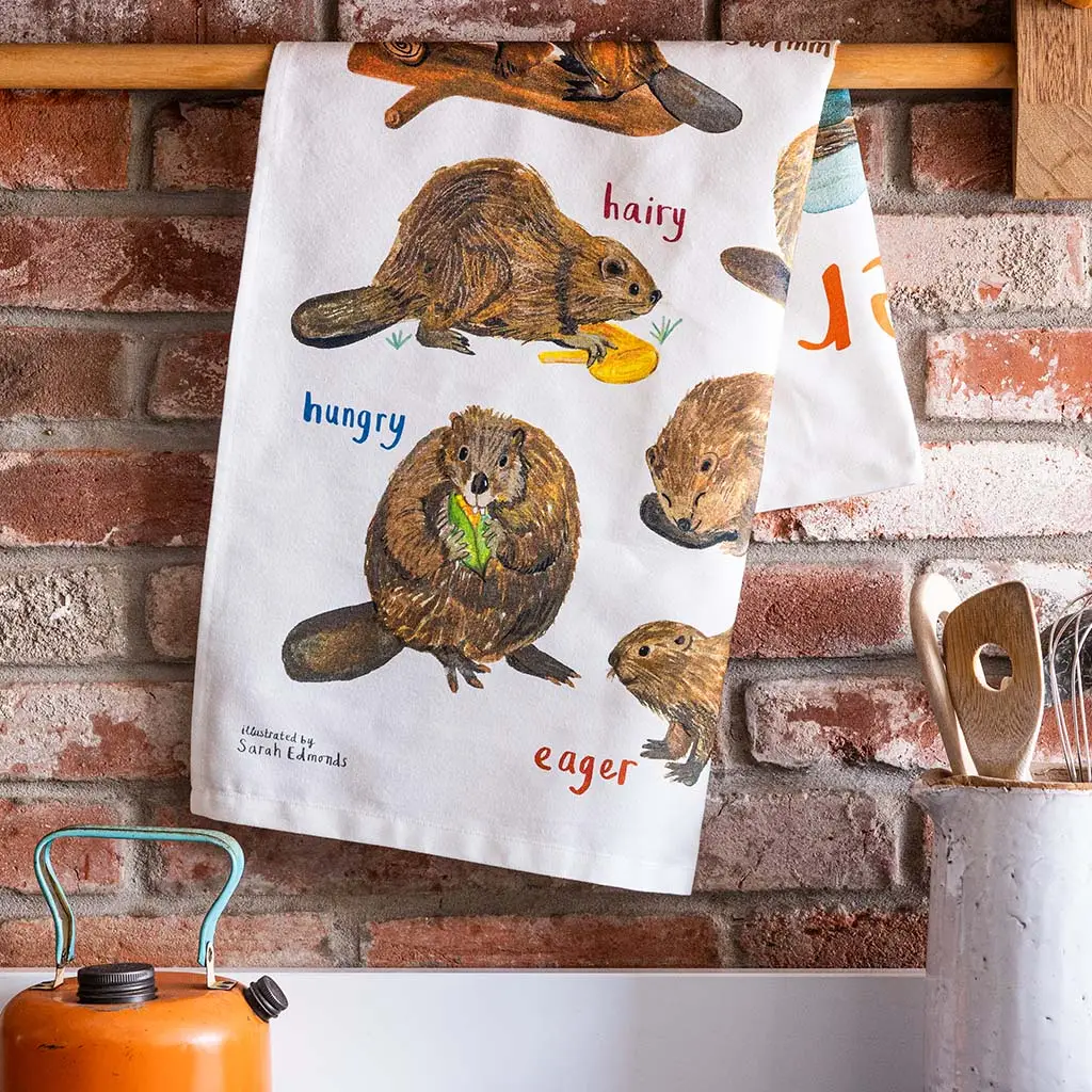 Beavers Cotten Tea Towel