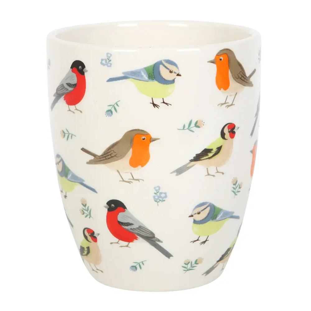 British Garden Birds Ceramic Pot