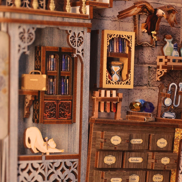 DIY Miniature Book Nook Kit: Nebula Common Room