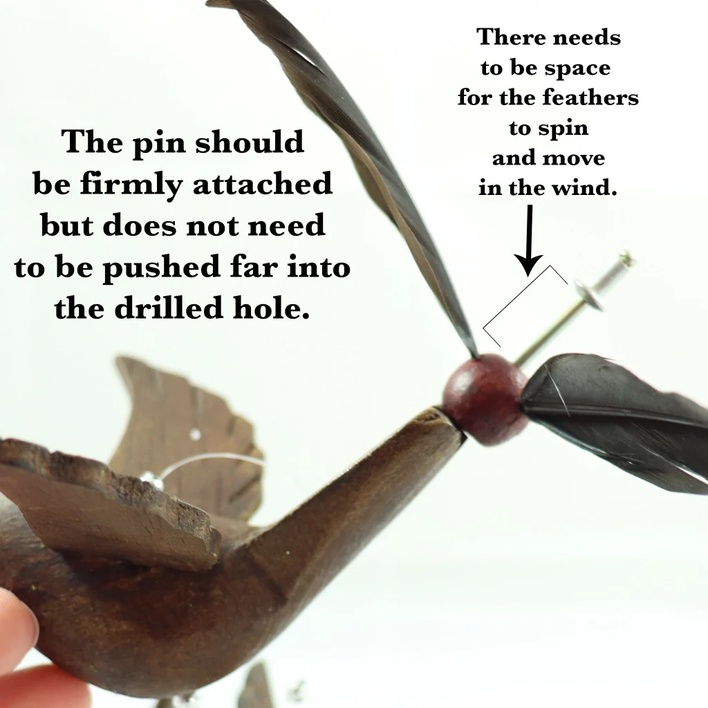 Spinning Wooden Animal Whirly