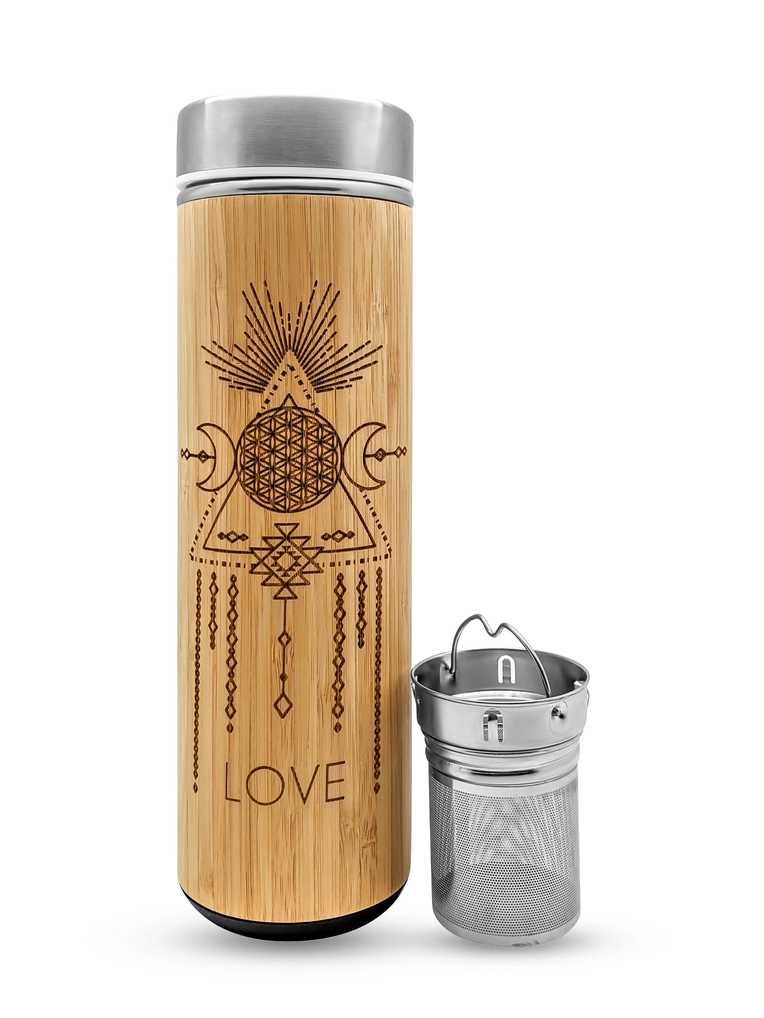 Bamboo Tea Tumbler Love