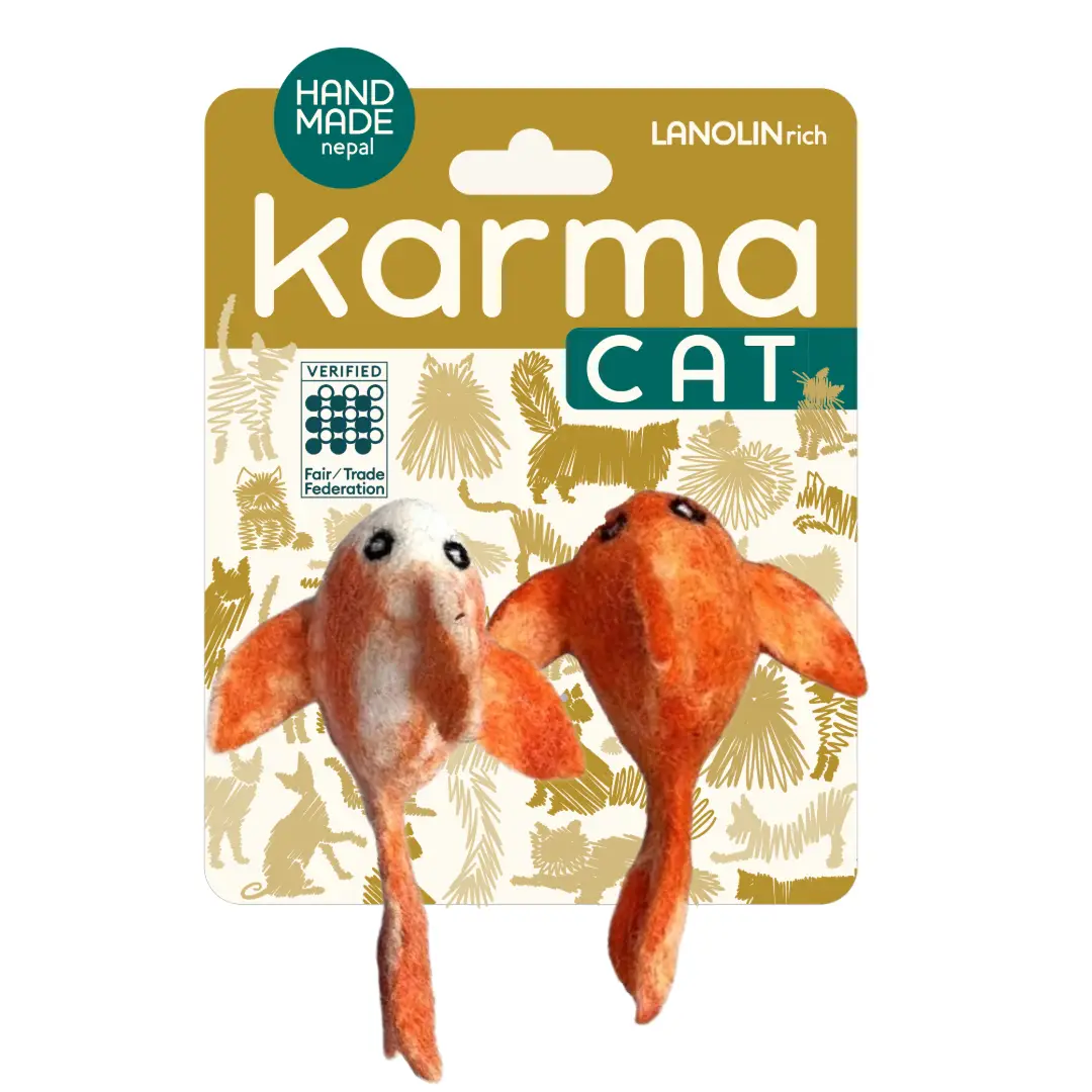 Wool Cat Toys Koi Fish